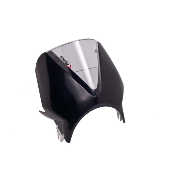 Puig Black Fairing With Vision Screen Light Smoke